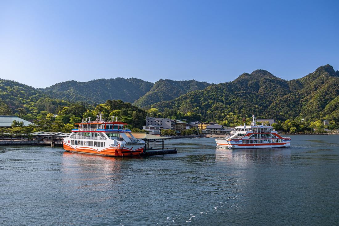 The Miyajima ferry terminal, where the visitor tax is collected