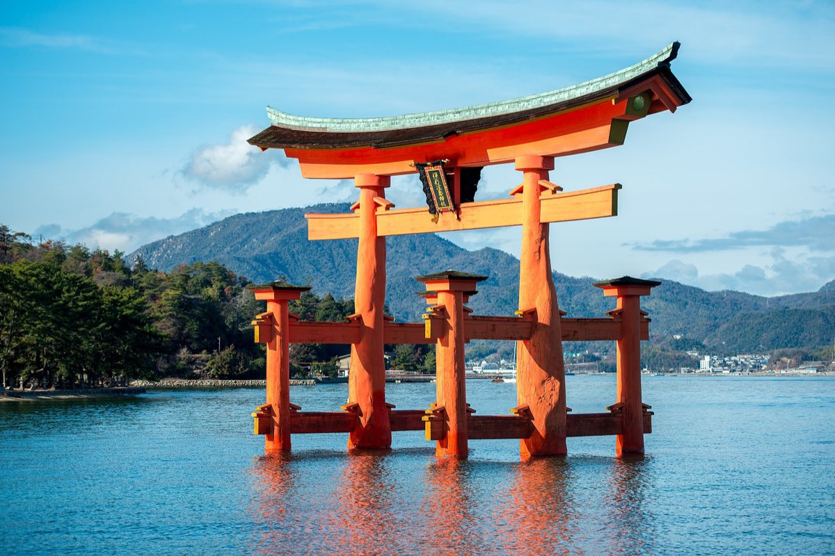 The Great Torii gate of Itsukushima Shrine, Miyajima